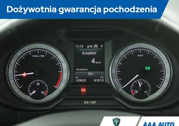 Skoda Octavia cena 62000 przebieg: 193632, rok produkcji 2017 z Reda małe 301